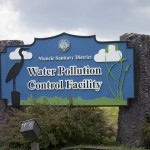 Muncie Water Pollution Control Facility Routed Sign
